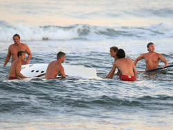 lifeguards surfers